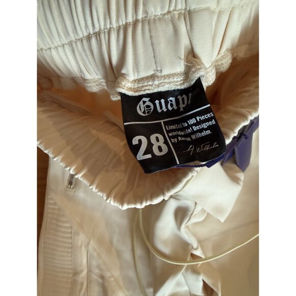 Guapi Men's Cream Track Pants Size 28 NWT Limited Edition [jb] - Picture 5 of 9
